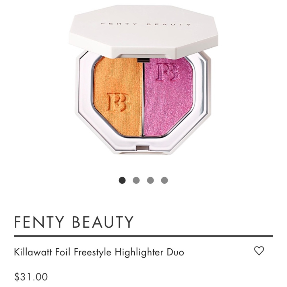 makeup - fenty highlight